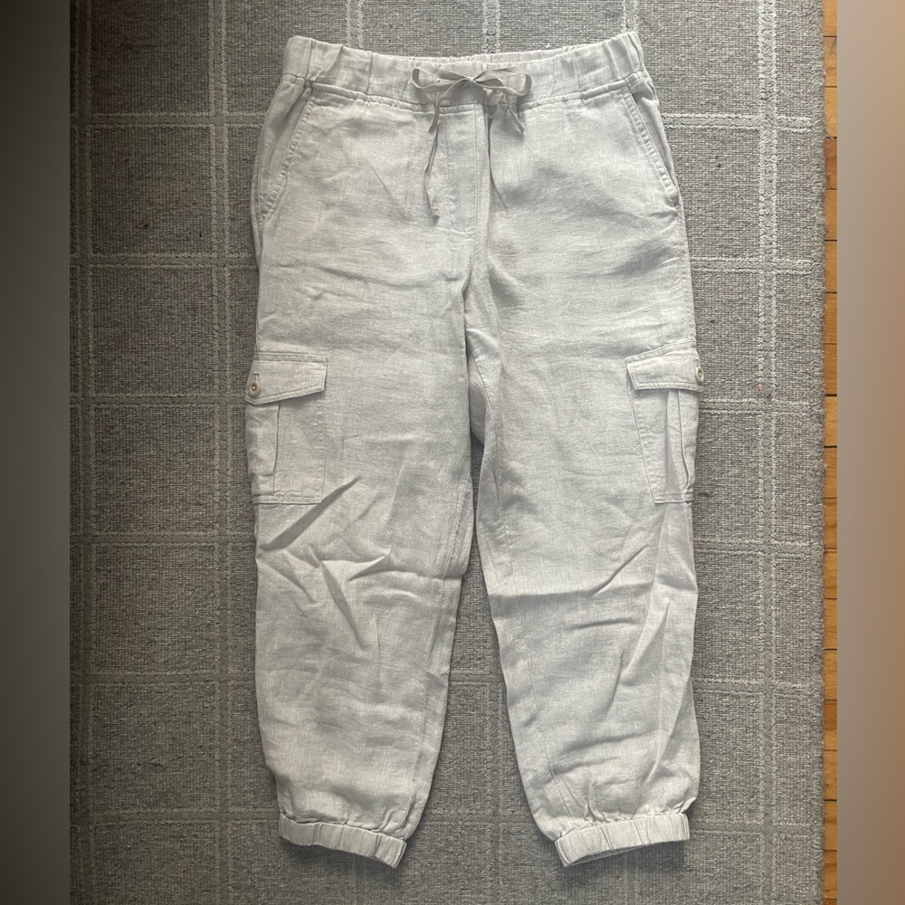 Talbots Linen Cargo Joggers